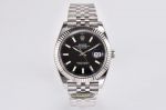 New C Factory The Best Rolex Datejust Watch 41MM Replica Watch Black Dial